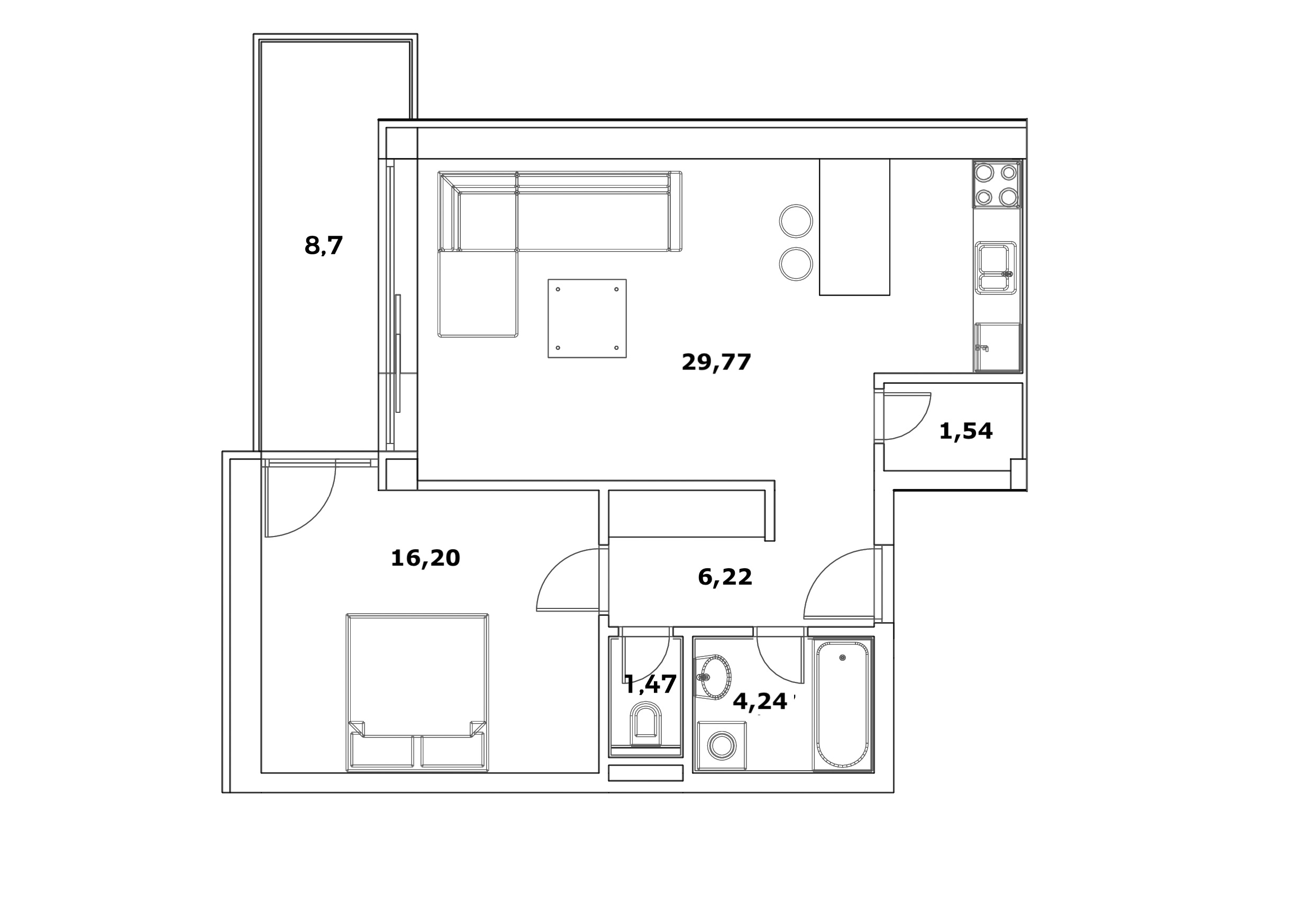 Pôdorys bytu/priestoru